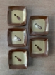 Picture of 5 Vintage Japanese Mashiko square dishes