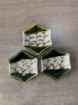 Picture of 3 Vintage Japanese Oribe plates
